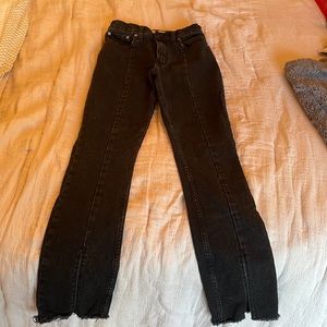 Abercrombie & fitch skinny high rise slit jean